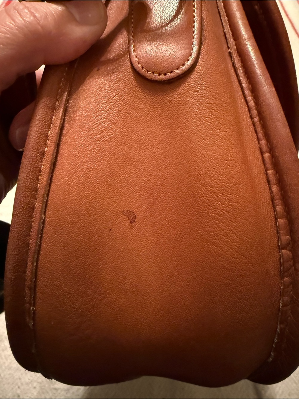 Vintage Coach Large Plaza Bag in British Tan - Picture 4 of 6